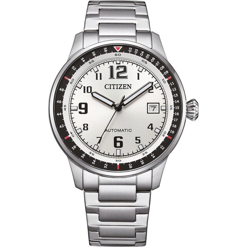 CITIZEN Herren Analog Japanisches Automatikwerk Uhr mit Edelstahl Armband NJ0190-51A