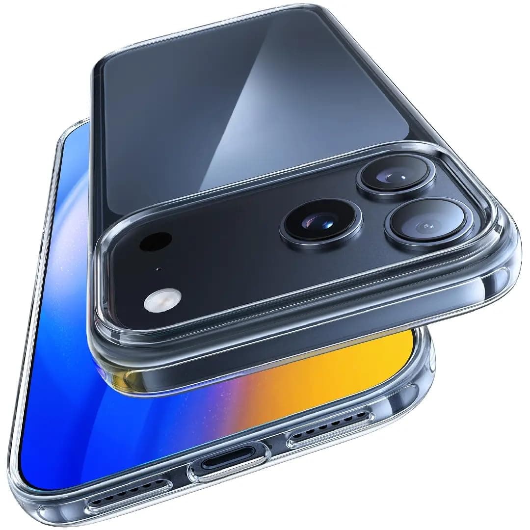 TORRAS Crystal Clear für 17 Pro Max Hülle [TOP Militärschutz & 100% Anti-Vergilbung] Ultra Dünn Handyhülle für 17 Pro Max Case Silikon Durchsichtig Stoßfest Griffsicherheit Transparent Transparent 17 Pro Max