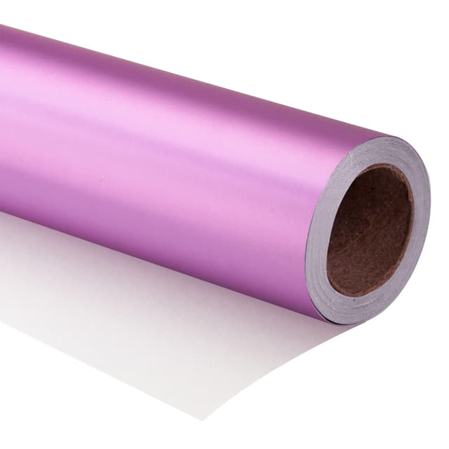 RUSPEPA Pflaume Metallic Geschenkpapier - Mini Rolle - Einfarbiges Mattes Papier Perfekt Für Hochzeit, Geburtstag, Weihnachten, Babyparty - 44 cm X 10 m