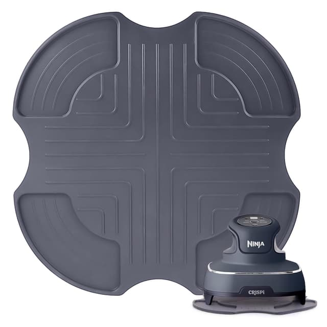Passend für Ninja Crispi Air Fryer Rutschfeste Silikon Zubehör, Hitzebeständige, Küchenschutz Silikon-Untersetzer für Ninja CRISPi Tragbare Airfryer Heißluftfritteuse, 3,8 l, 4-in-1 FN101EUGY Kaempe Dunkelblau