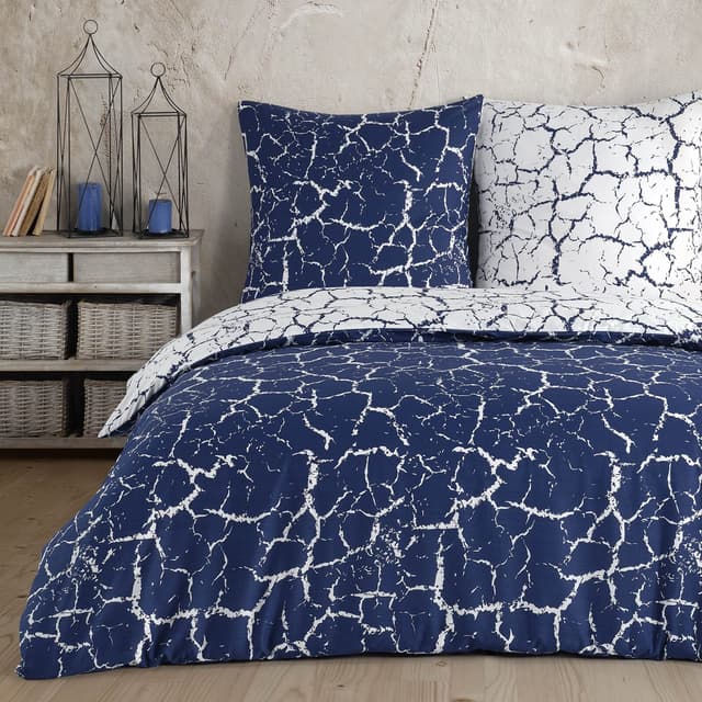 Buymax® Bettwäsche 155x220 100% Baumwolle 4-Teilig Bettbezug - Bettwäsche-Sets 155 x 220cm mit 2 mal Kissenbezüge 80x80cm, ÖKO-TEX Renforcé-Bettdeckenbezüge Set mit Reißverschluss 2x 155x220 + 2x 80x80cm Mercer Parliament