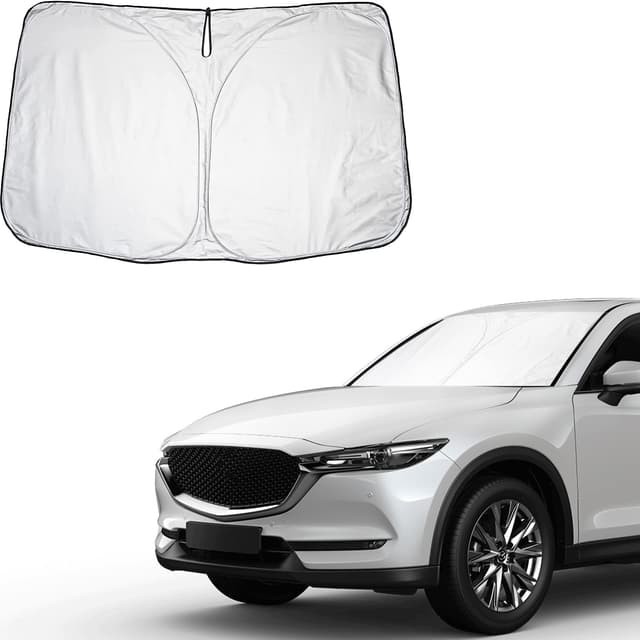 CDEFG Kompatibel mit Mazda CX5 CX-5 KF 2018-2024 2025 Sonnenschutz Abdeckungen Frontscheibe Sonnenschirm Die Vordere Schallwand Windschutzscheibe Auto Sonnenblende Zubehör