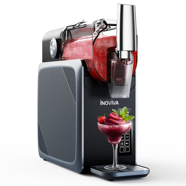 INOVIVA 2L Slush Maschine, kein Eis erforderlich, Slushie für Zuhause mit Selbstreinigung, 5 voreingestellte Modi, Slushies, Milchshakes, Frappés & gefrorene Cocktails(Aktualisiertes) Grau 2L