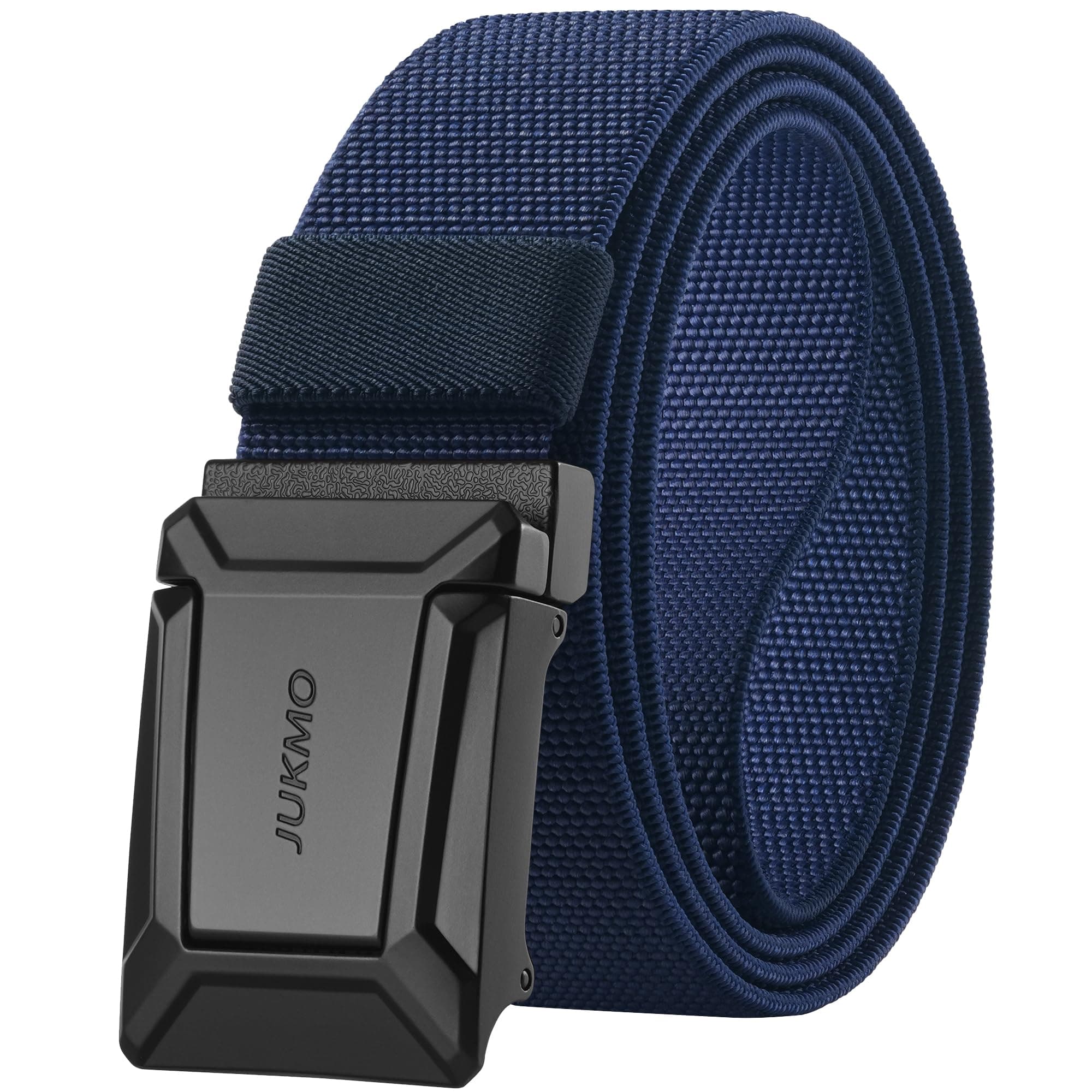JUKMO Taktischer Stretchgürtel für Männer, Militär Arbeit Rigger Wandern,3,8cm elastische Nylon Web Ratsche Schnellspanner Gürtel in Geschenkbox