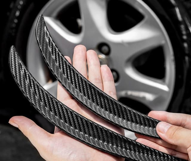LUMoony 2Pcs Universal Kotflügel Verbreiterung Carbon Radlaufleiste 25cm Auto Kotflügelverbreiterung Radlaufleiste Auto Radlaufverbreiterung Rad Schutz für Jeep und Dekoration Karosserie-Kotflügel 25cm Stil 6