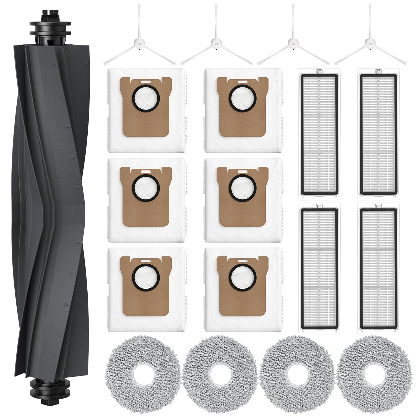 19 Stück Zubehör für Xiaomi X20+ / X10+ Roboterstaubsaugern, Ersatzteile Zubehör für Dreame L10s Ultra, L10 Ultra, L10 Prime, L10s Pro Gen 2, S10, S10 Pro, S20, S20 Pro Staubsaugerroboter