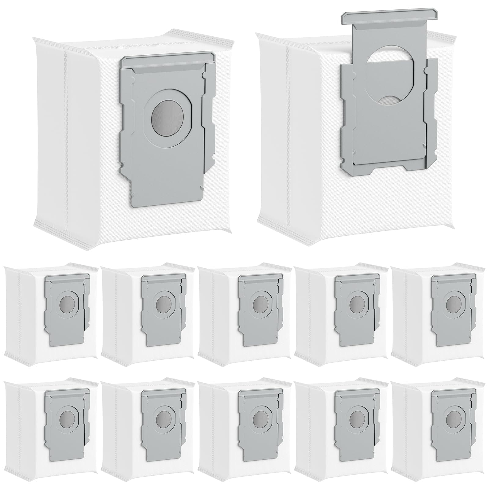 12 Stück Staubbeutel für iRobot Roomba i7 i7+ i7 Plus S9 S9+ i3 i3+ i4 i4+ i6 i6+ i8 i8+ j7 j7+ E5 E6 E7, i7 Staubbeutel Ersatzteile für alle Modelle der Clean Base i/S/J Serie Saugroboter