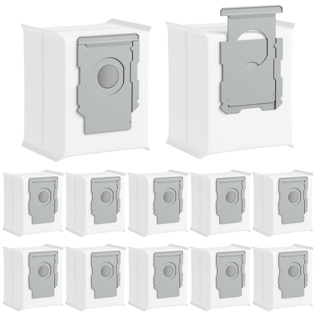 12 Stück Staubbeutel für iRobot Roomba i7 i7+ i7 Plus S9 S9+ i3 i3+ i4 i4+ i6 i6+ i8 i8+ j7 j7+ E5 E6 E7, i7 Staubbeutel Ersatzteile für alle Modelle der Clean Base i/S/J Serie Saugroboter