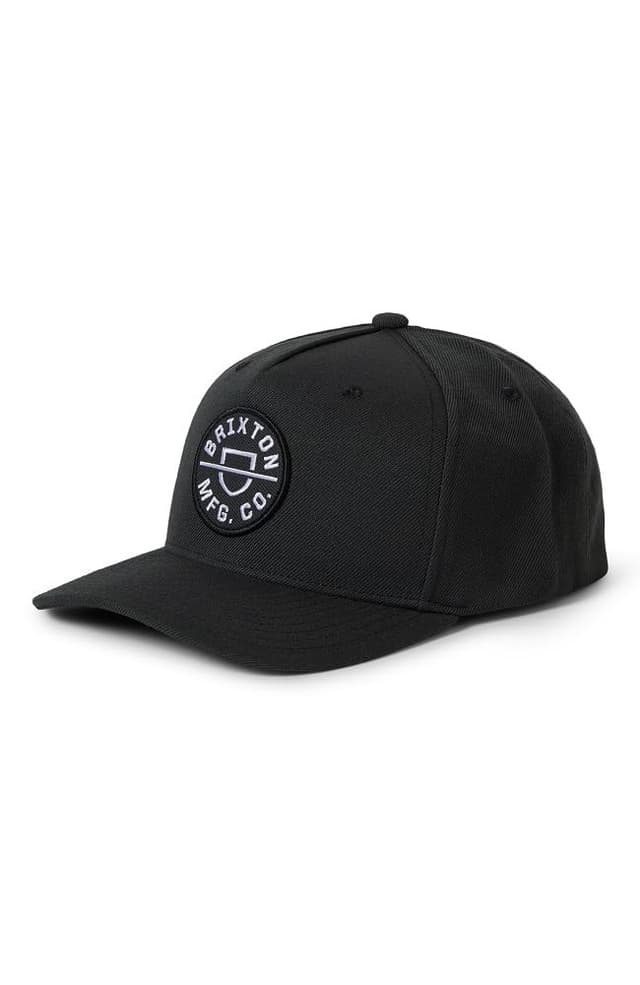 Brixton Unisex Crest C Mp Snbk Baseballkappe Einheitsgröße Verwaschenes Schwarz
