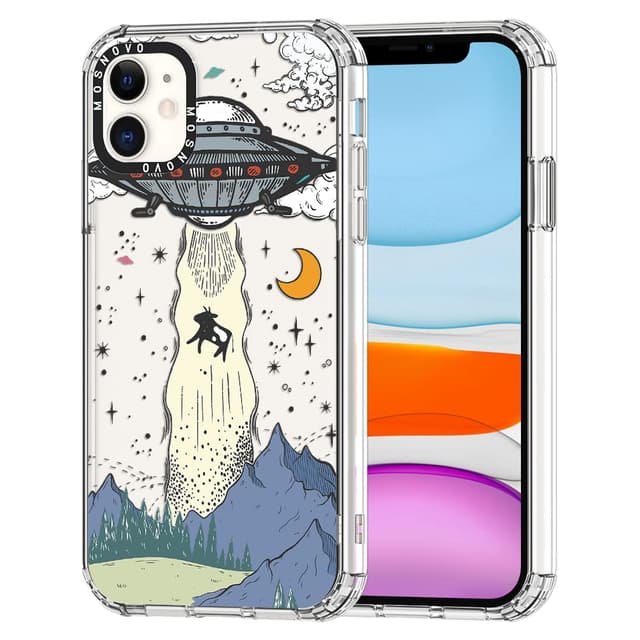 MOSNOVO für iPhone 11 Hülle – Durchsichtige, schlanke, stoßfeste TPU+PC-Handyhülle, [6,6 Fuß Fallschutz/Anti-Abziehen] - UFO UFO iPhone 11