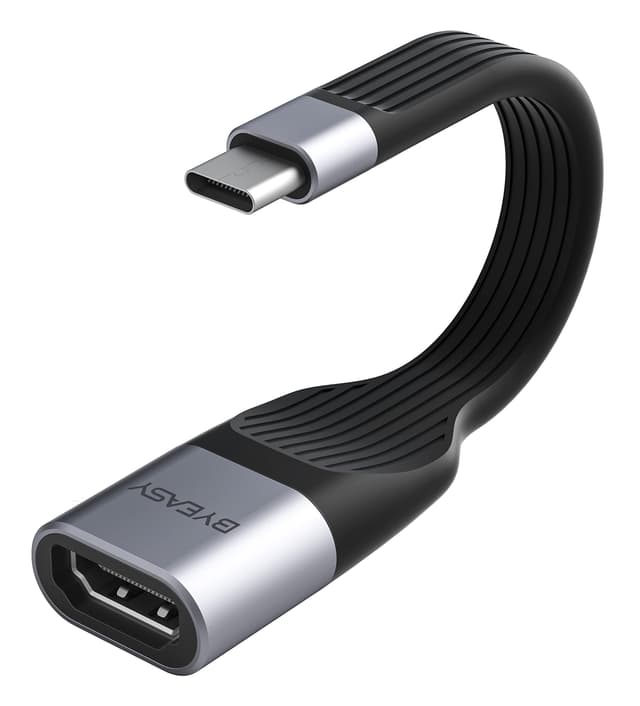 BYEASY USB C auf HDMI Adapter 4K 60Hz Aluminium USB Typ C auf HDMI Adapter für MacBook Pro MacBook Air iPad Air iPad Pro iMac Samsung Galaxy XPS Pixelbook Surface Pro usw. (Thunderbolt 3 kompatibel)