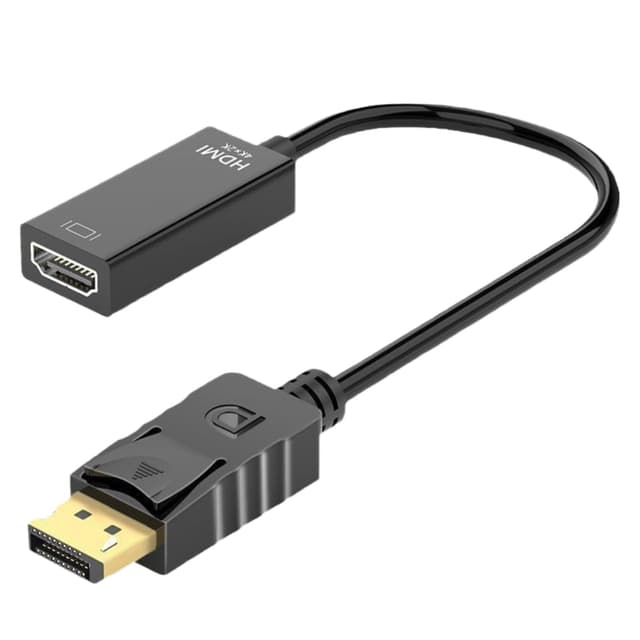 Leloco DisplayPort auf HDMI Adapter 4K@ 30Hz, Unidirektional DP auf HDMI Adapter Kampatibel für Laptop, HDTV, Monitor, PC, Desktop, Projektor usw
