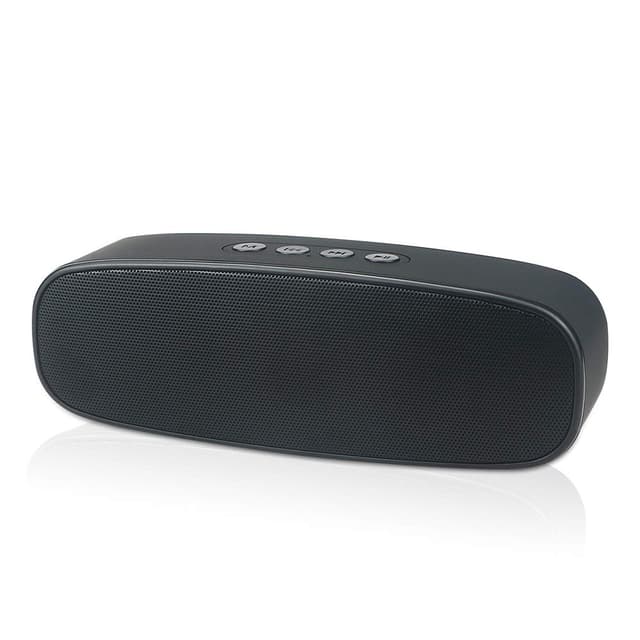 Husan Kabelloser Bluetooth-Lautsprecher mit AUX/USB/TF-Kartenschlitz, tragbarer Outdoor autsprecher mit HD-Audio, verstärkter Bass, Freisprechfunktion, FM-Radio-Lautsprecher für Reisen, Party Schwarz 3