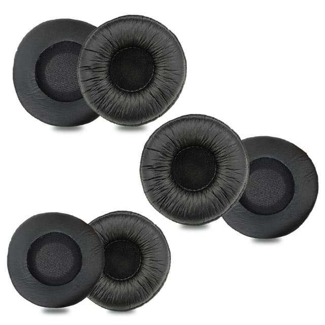 Ersatz Ohrpolster für Plantronics Kopfhörer 50MM Ohrkissen Kopfhörerpolster Kopfhörer Polster Kompatibel mit Plantronics Blackwire C320 3210 für Jabra PRO 9450 9470 Biz 2400II 2300 Headset (6 Stück)