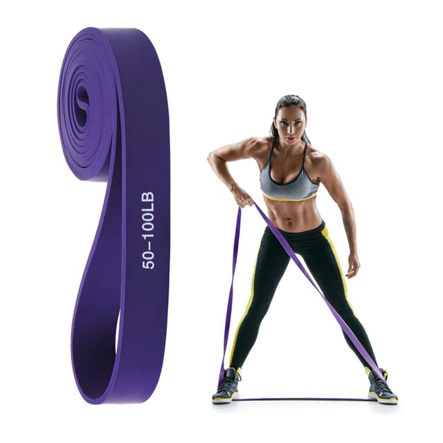Resistance Band, 100% Latex Widerstandsband, Einzelpackung Gymnastikband, Widerstandsband Krafttraining Fitnessband Gummiband Sport für Muskelaufbau, Yoga, Pilates, Krafttraining