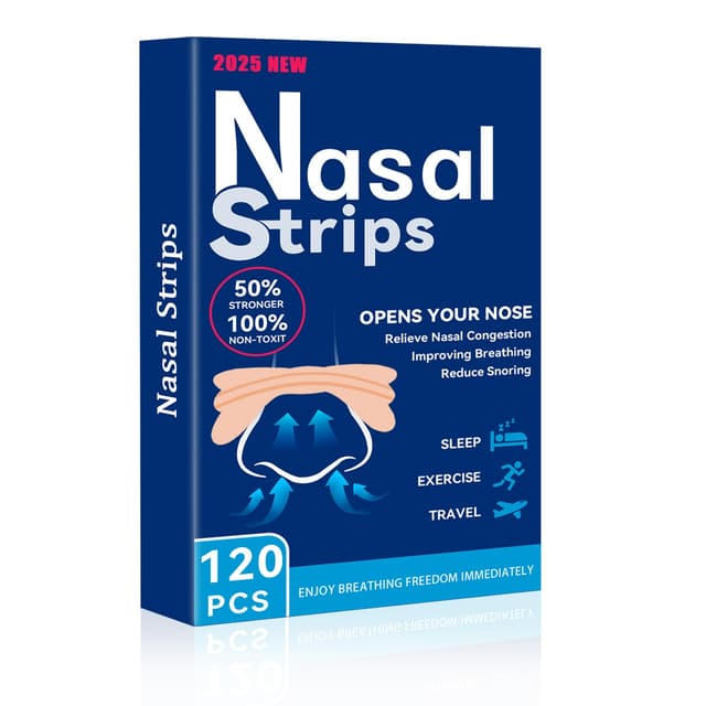 120 Stück Nasenpflaster Schnarchen, Nose Strips Nasal Strips Verbesserter Typ Nasenpflaster Besser Atmen Gut Anti-Schnarchen, Nicht Schnarchende Pflaster Verbessern die Atmung (Teint)