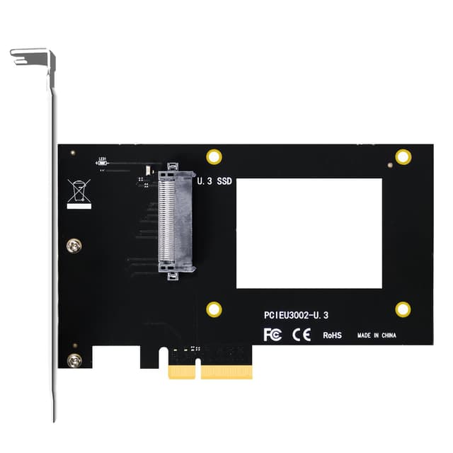 GLOTRENDS PU13 U.3 zu PCIe 4.0 X4 Adapter für 2.5 Zoll U.3 SSD, PCIe 4.0 X4 Full Speed