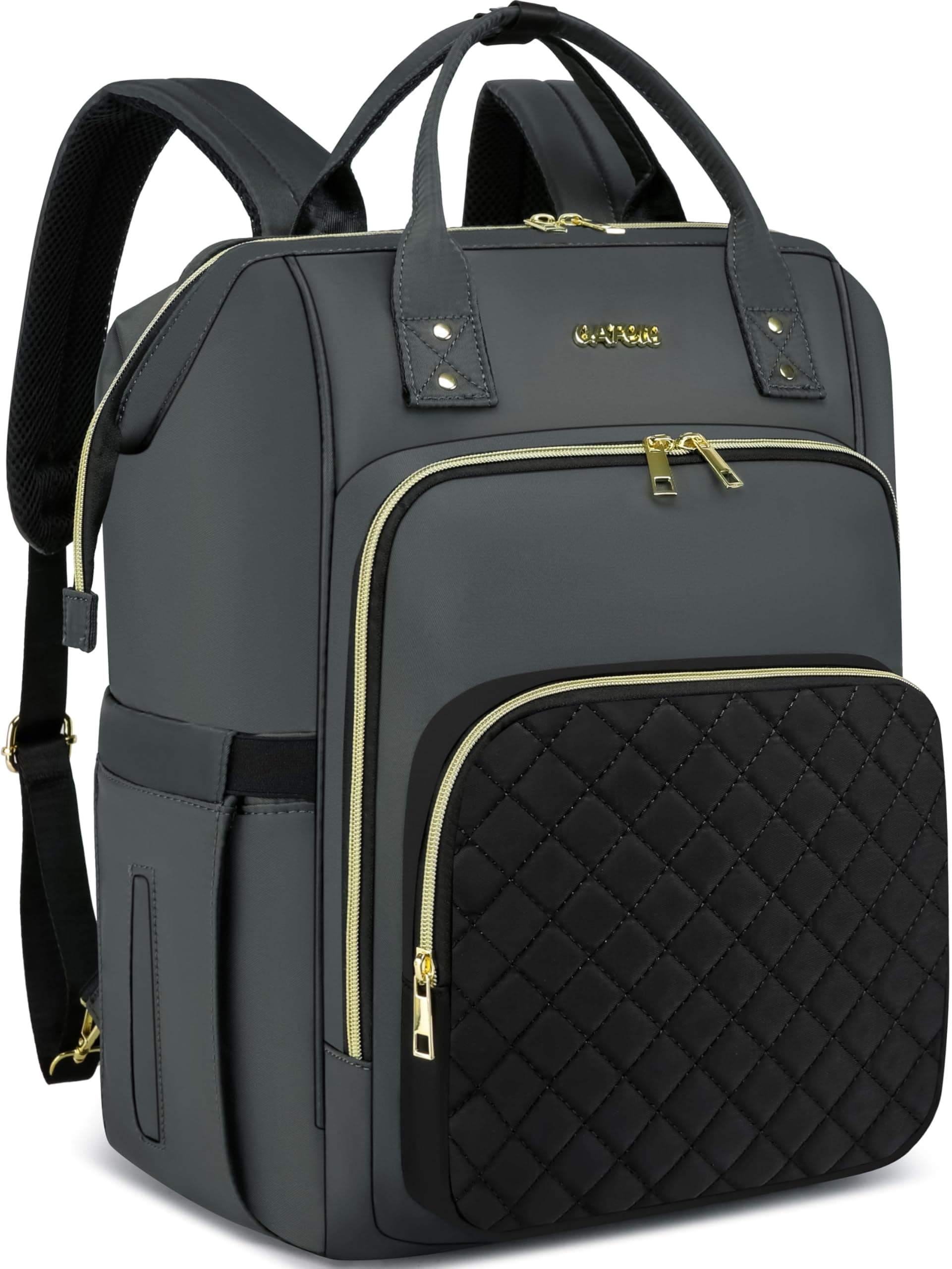 Cafele Laptop-Rucksack für Frauen, wandelbarer Rucksack für Lehrer Krankenschwester mit Wasserbeständig, Arbeitsrucksack mit USB-Anschluss, Pendler Rucksack, 2323H-03 17,3 Zoll 2323h-03