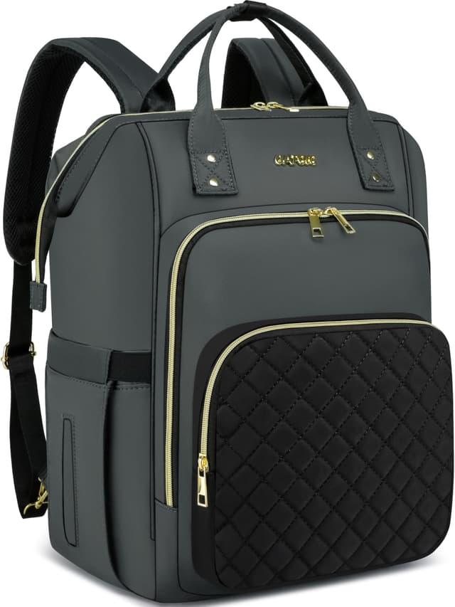 Cafele Laptop-Rucksack für Frauen, wandelbarer Rucksack für Lehrer Krankenschwester mit Wasserbeständig, Arbeitsrucksack mit USB-Anschluss, Pendler Rucksack, 2323H-03 17,3 Zoll 2323h-03