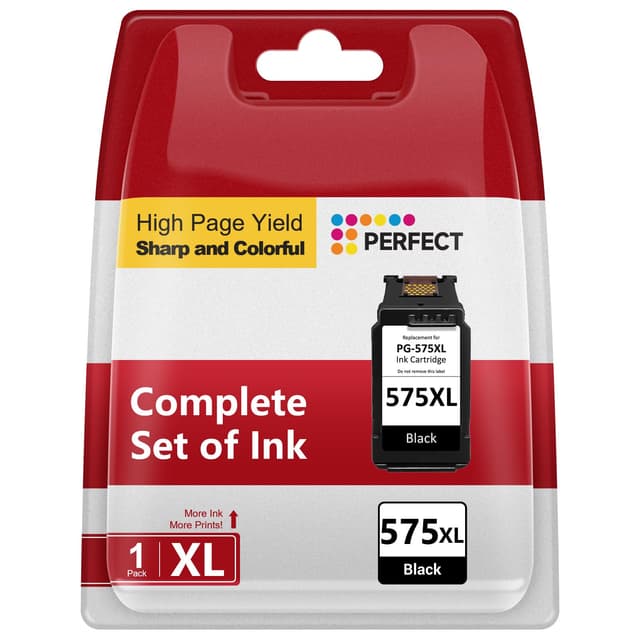 575XL Schwarz kompatibel für Canon PG-575XL Druckerpatrone, Hochkompatibel für Canon PIXMA TS3550i, TS3551i, TR4750i, TR4751i,TR4755i| 575 XL Tintenpatrone | 1er Pack | Premium Kompatibilität