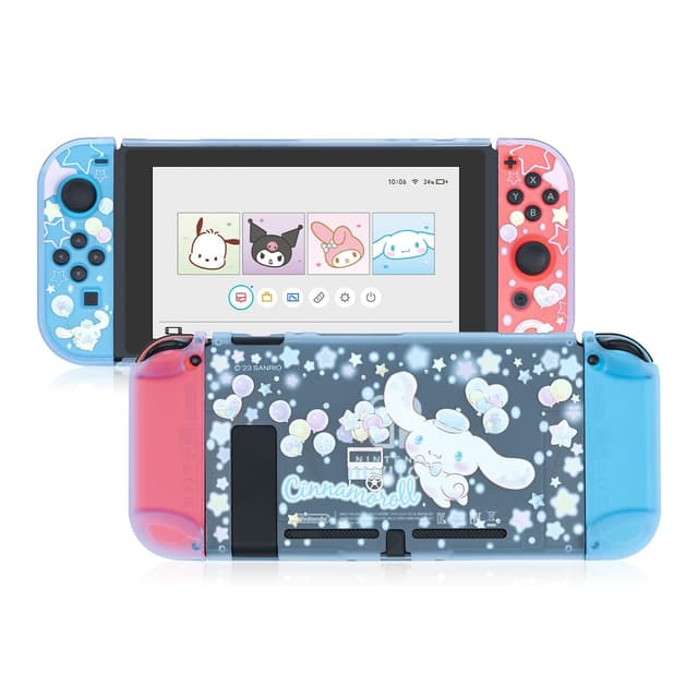 Kuitmor Schutzhülle für Switch, andockbare, transparente, Harte Schutzhülle, Switch-Abdeckung mit Kratz- und abriebfestem Design – Balloon Shop (für Switch 2017) For Switch 2017