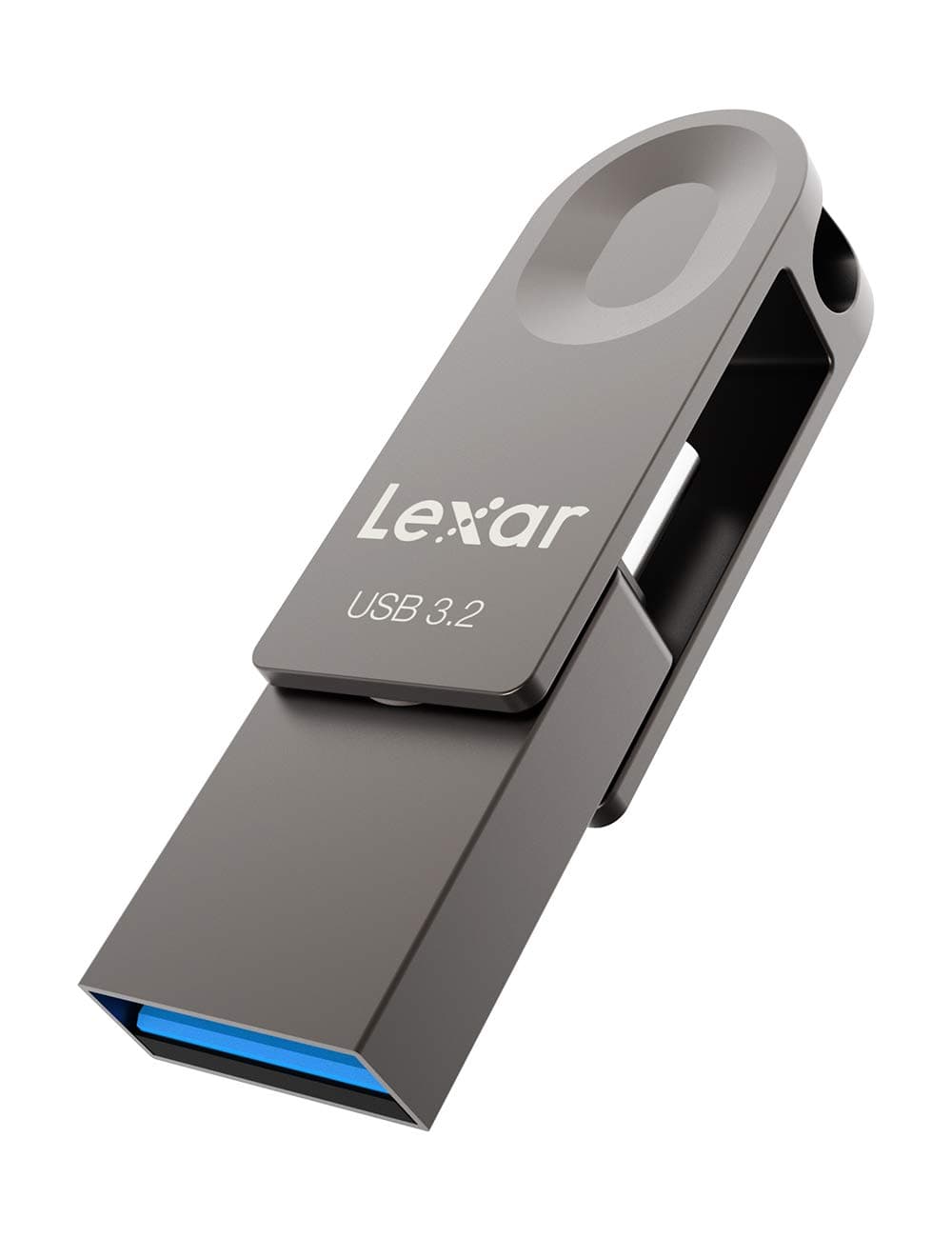 Lexar USB-Stick 3.2 128 GB, Gen 1, USB C & USB A, Lesegeschwindigkeit bis zu 100 MB/s, unterstützt OTG, Metallspeicher für PC, Laptop, Auto, TV, Smartphone Typ C, Android 128GB