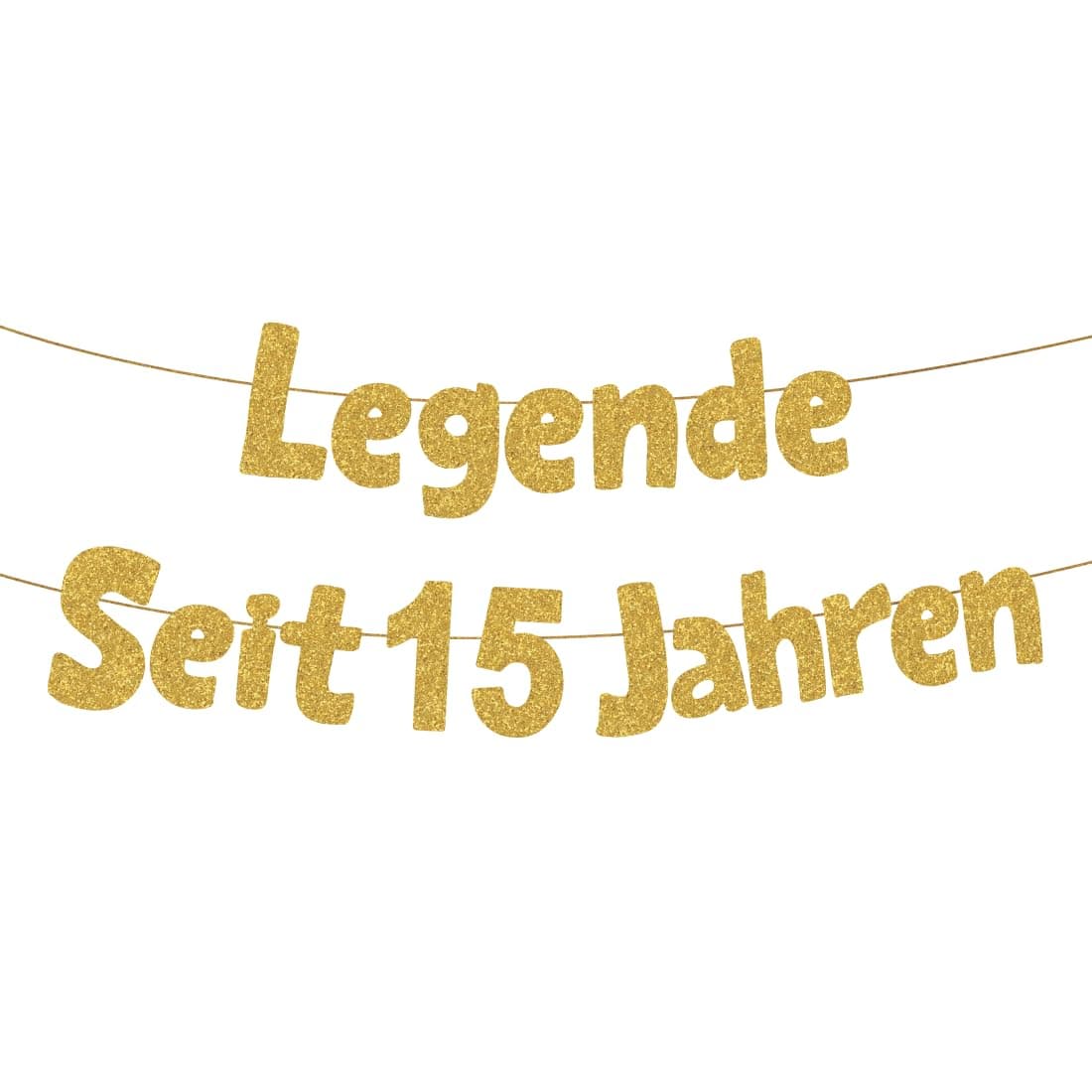 HUKUMA Legende Seit 15 Jahren,15 Geburtstag Junge Mädchen,Lustige Banner 15 Geburtstag,Geburtstagsdeko 15 Jahre Junge,Geschenke Jubiläum 15 Jahre