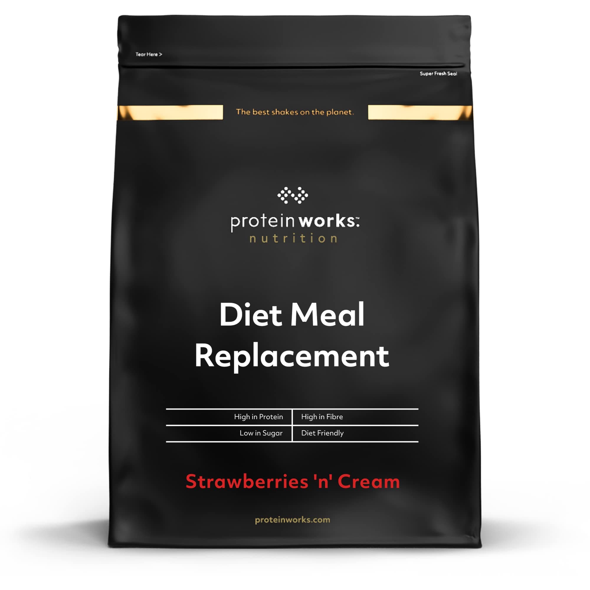 Diet Meal Replacement - Strawberries 'n' Cream - 2kg Erdbeer-Sahne 2 kg (1er Pack)