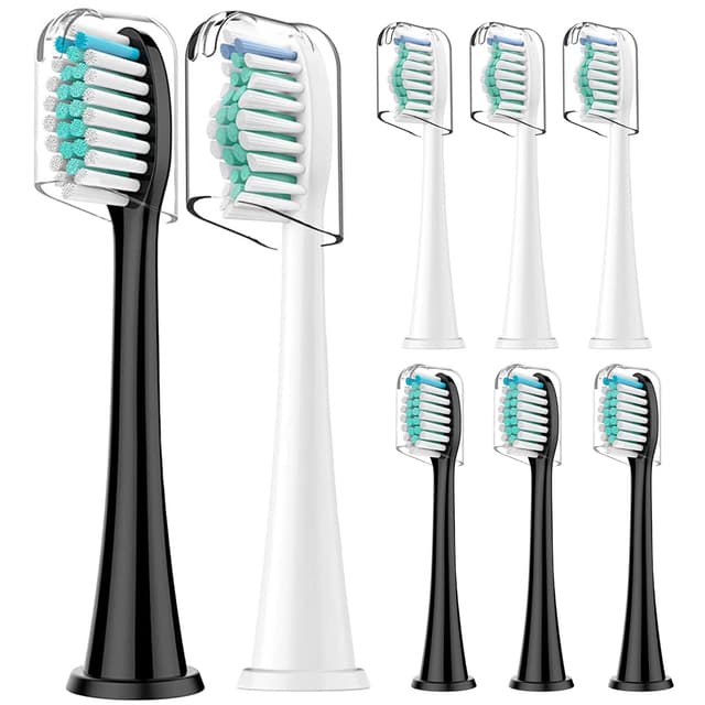 Rebeool 8 Stück Ersatzbürsten Kompatibel mit Philips Sonicare, Zahnbürstenaufsatz für Protective5300, 3100, 4500,Diamond 9000 Aufsteckbürste für täglich präzise Zahnreinigung Mehrfarbig 8 stück (1er Pack)