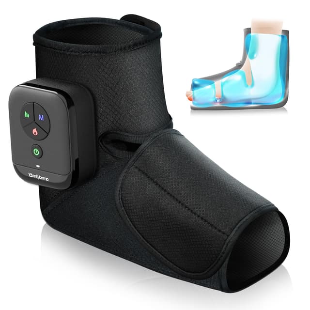 Comfytemp Kabelloses Fußmassagegerät Luftkompression Massage mit 2500mAh Akku,Fußsohlenheizung mit DIY für Knöchel,Ferse,Sohle,Fußrücken für beide Füße（1 Stück） Geschenke Mütter, Frauen, Mama, Papa