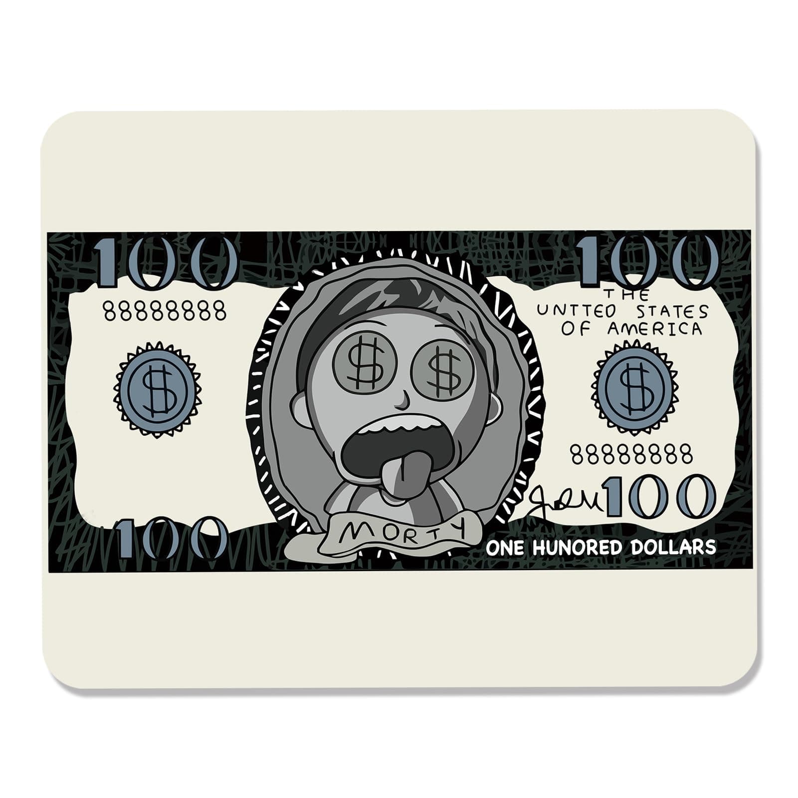 GLANDOTU Gaming Mauspad 260 x 210 × 3 MM - Mit Motiv Rutschfestem Gummiboden, Spezieller Oberfläche für Verbesserte Geschwindigkeit und Präzision, Dollar 260 x 210 x 3 MM Dollar