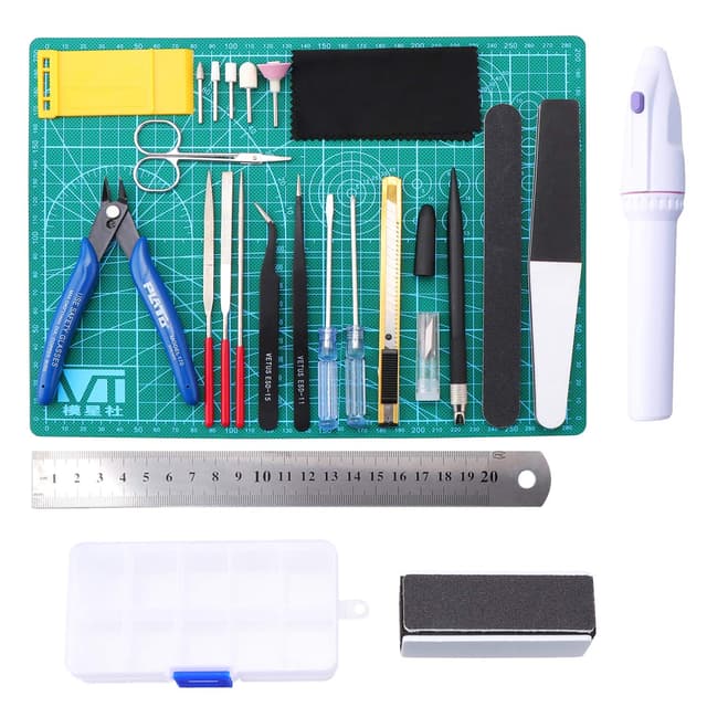 NB Gundam Modellbauwerkzeug-Set, Bastelset, 26-teilig, Modell, Hobby, Bauwerkzeug-Set für Reparatur und Befestigung