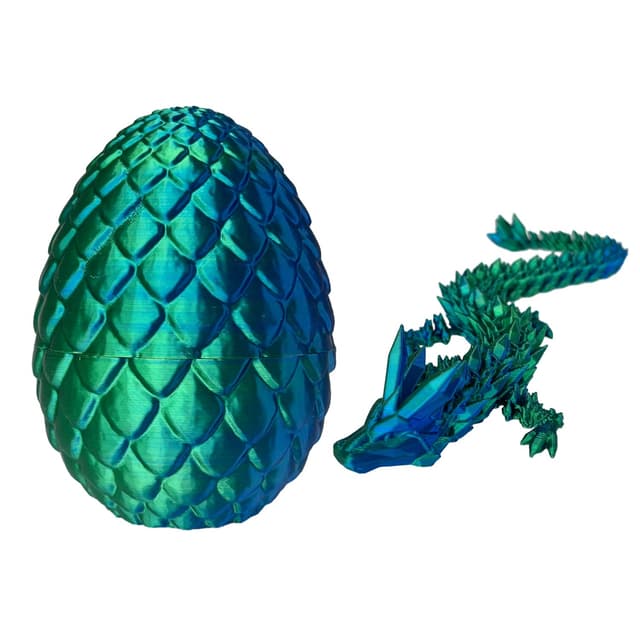 YumSur 3D gedrucktes Drachenei Mysteriöse Dracheneier mit Drachen im Inneren Home Office Schreibtisch Dekoration Erwachsene Kinder Geschenke Spielzeug Style02