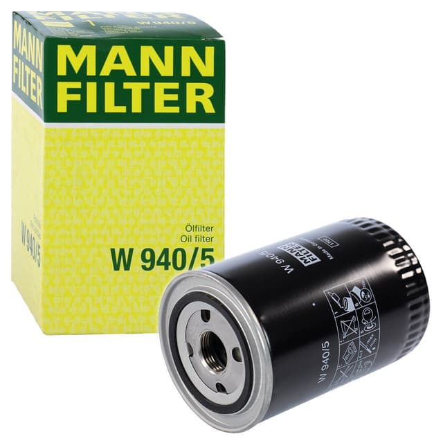 MANN-FILTER W 940/5 Ölfilter - für Off-Highway Anwendungen 1 Packung Single