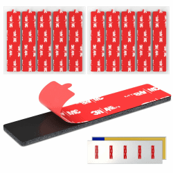 FIXCHORD Doppelseitiges Klebepads Extra Stark, 10 x Nummernschild Klebeband aus Schaumstoff mit 3M VHB 5962 Kleber, Selbstklebendes Kfz-Kennzeichen Klebepads für Fahrzeugkennzeichen, Nummernschilder Angebot bei HelloDeals