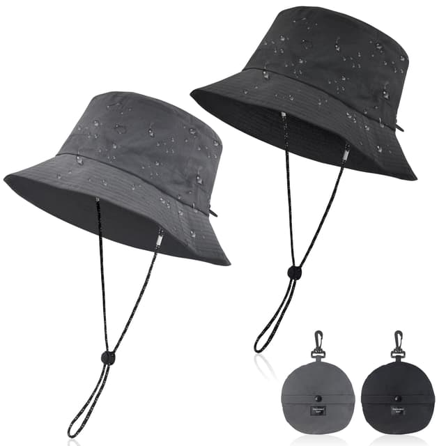 beifon Sonnenhut Damen UV-Schutz, Regenhut Damen Wasserdicht Schnelltrocknend, Fischerhut Herren Damen Faltbar Tragbar Anglerhut, Bucket Hat Sommerhut