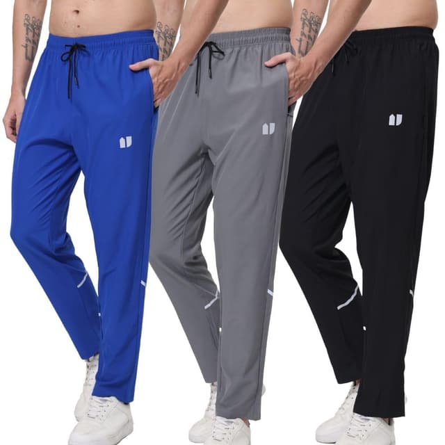 Hpbygstae 3-Pack Herren Athletic Sweatpants, Männer Laufen Jogging Hosen, mit elastischen Reißverschlusstaschen