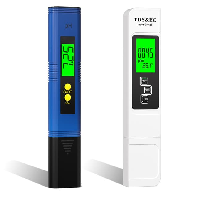 RUNBO 4-in-1 pH Messgerät Wasser – pH/TDS/EC/Temperatur Messgerät für Aquarium, Pool, Trinkwasser, Schwimmbad 4IN1 METER
