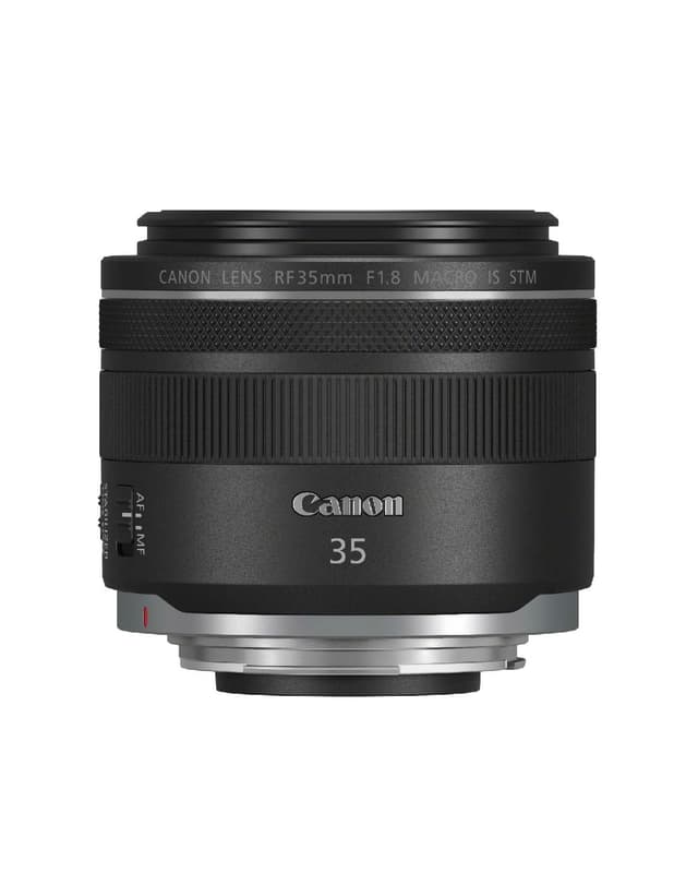Canon RF Objektiv 35mm F1.8 MACRO IS STM, Weitwinkel-Festbrennweite mit 5-Stufen-Stabilisator für Street, Reisen & Makro | Kompatibel mit EOS R System Single