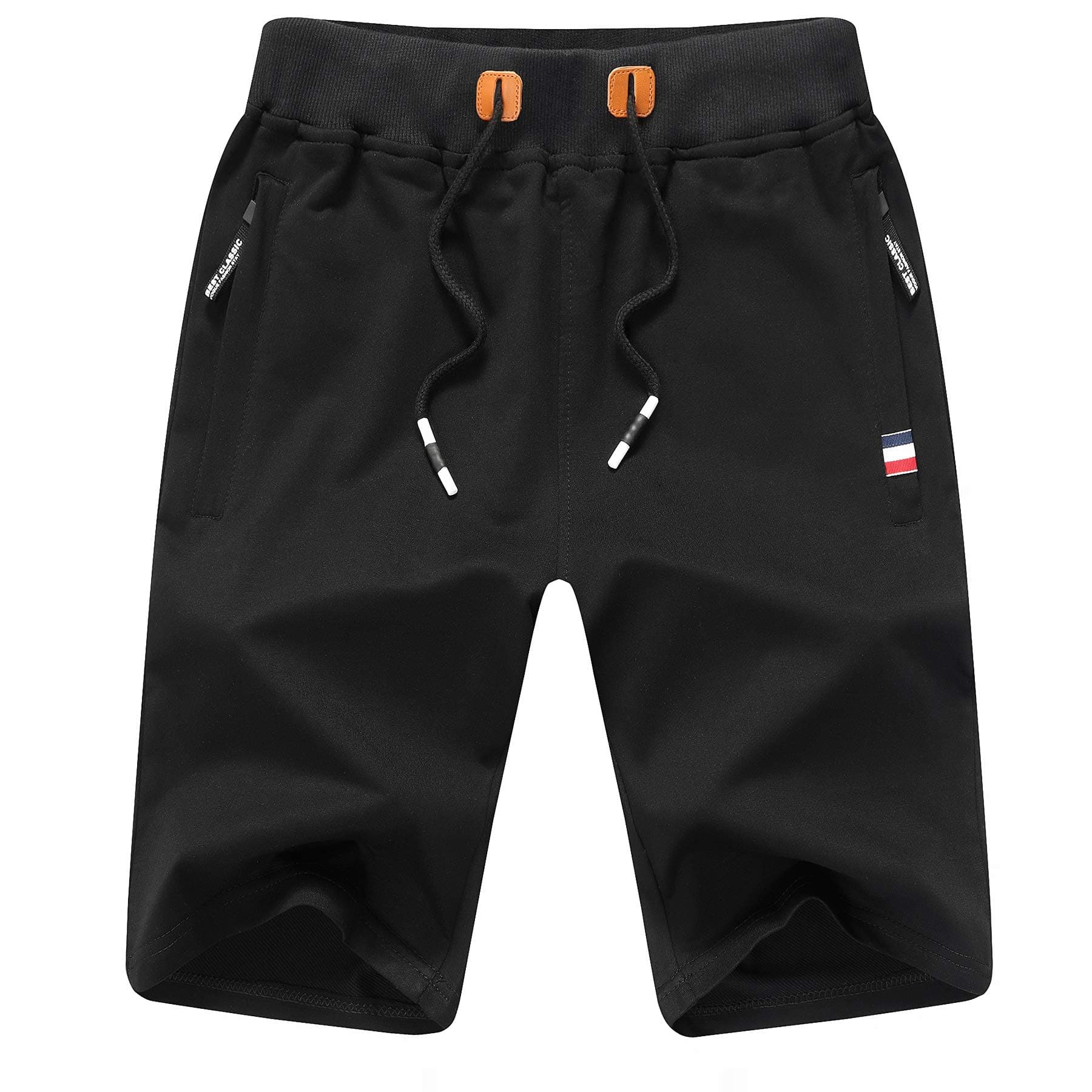 ZOXOZ Kurze Hosen Herren Shorts Sports Baumwolle Mit Reißverschluss Elastische Taille