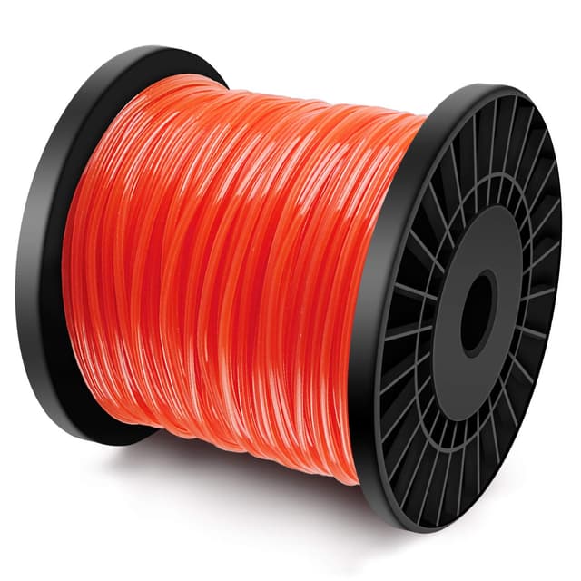 Forever Speed Rasentrimmer Faden Trimmerfaden Rasen Mähfaden Ersatzfaden Nylonfaden Motorsense Trimmerschnur 5-Kant Durchmesser 2,8 mm x 100 Meter Rot