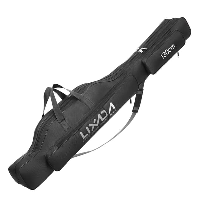 Lixada Angeltasche, tragbar, faltbar, für Outdoor-Angelrute, 100 cm/130 cm/150 cm Schwarz 170 cm