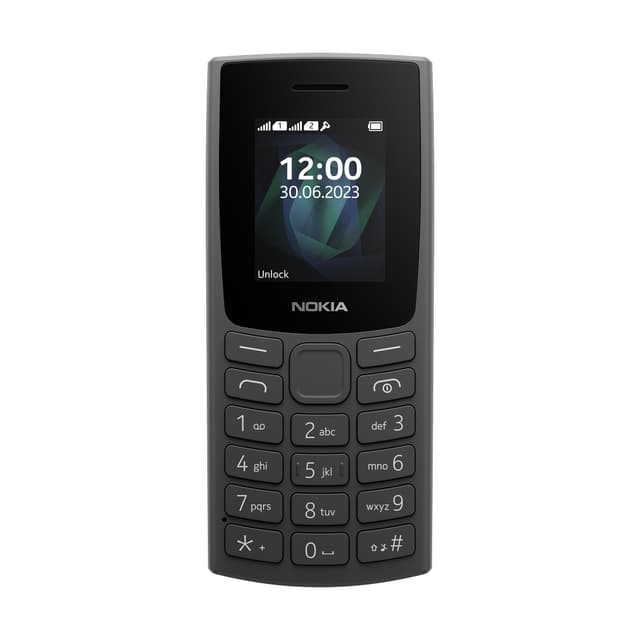 Nokia 105 2G Edition 2023 (Dual-SIM, 1,77" Display, 1000 mAh Akku, 32MB, 3.5mm Kopfhöreranschluss, FM Radio) Charcoal
