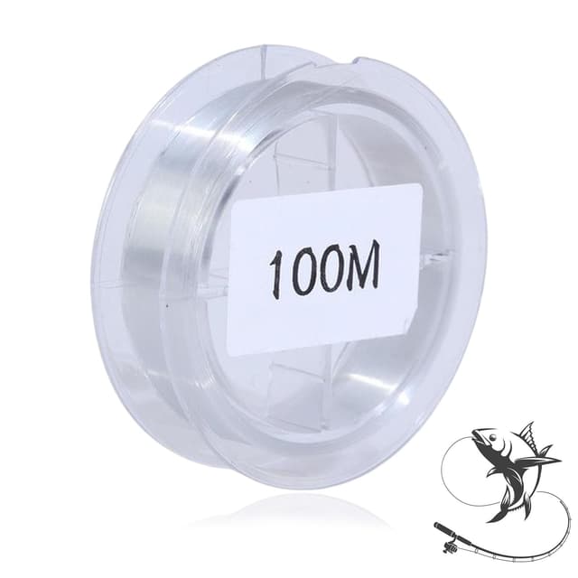 Angelschnur 100M/0.467mm, Transparent Nylonschnur Reißfest, Fishing line extra stark Angelleine, Ideal Für Perlenschmuck Armbänder, Nähen Hobby, Aufhängen Ballongirlanden Dekoration