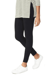 ELF KUCKUCK Leggings Damen Baumwolle Blickdichte Leggins Hose M-L Schwarz Angebot bei HelloDeals