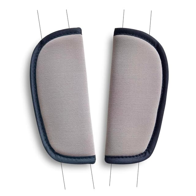 SeedFuture Gurtschoner für Kinderwagen, universal, weich, für Neugeborene, Kinder, Kleinkinder, Schultergurtpolster, Khaki, 2 Stück
