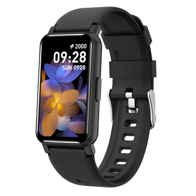 BRIBEJAT Smartwatch Damen Herren, 1.47" HD Touchscreen Fitness Tracker, 123+ Sportmodi, Fitnessuhr mit Herzfrequenz Schlafmonitor, IP68 Wasserdicht Uhr für Android iOS, Schwarz