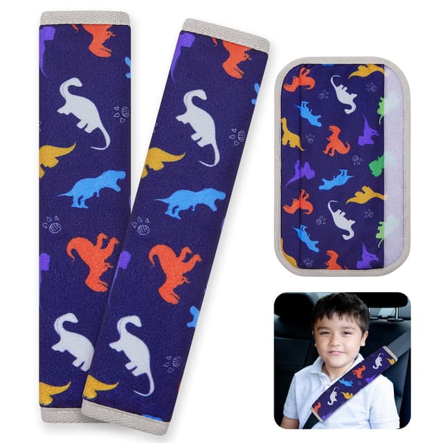 Unicorn Castle 2 Stück Gurtpolster Auto Gurtschutz Sicherheitsgurt Schulterpolster Gurtschoner Gürtelkissen Schutzkissen Polsterung für Sitzgurt