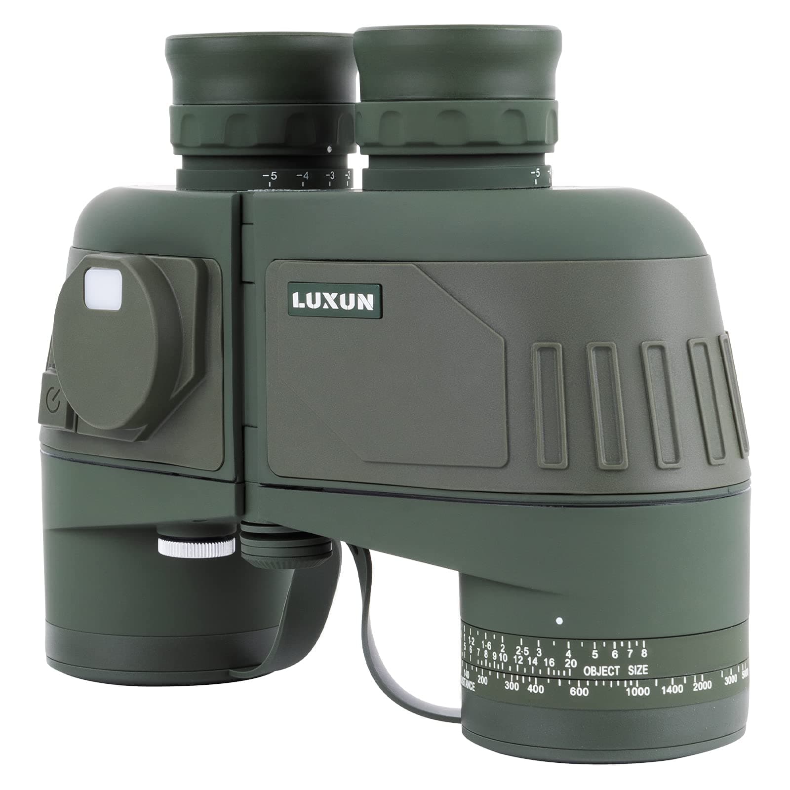 LUXUN 10x50 Marine Fernglas mit 360° Kompass Entfernungsmesser Wasserdichtes Fernglas für Erwachsene, für Wassersport-Enthusiasten und Jagdboot