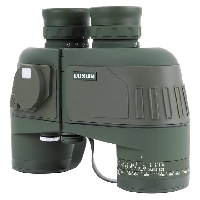 LUXUN 10x50 Marine Fernglas mit 360° Kompass Entfernungsmesser Wasserdichtes Fernglas für Erwachsene, für Wassersport-Enthusiasten und Jagdboot